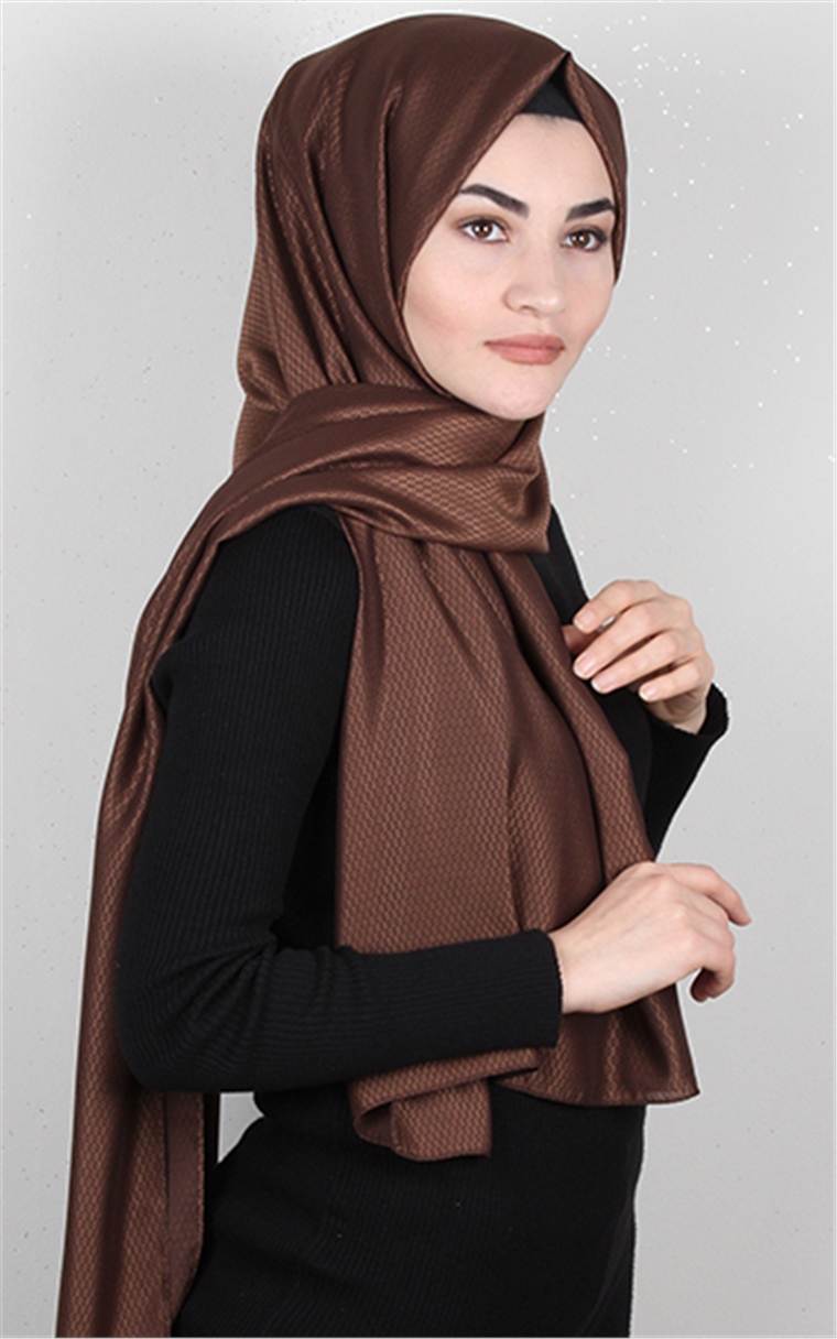 Fiore Şal 2628-13 Kahverengi