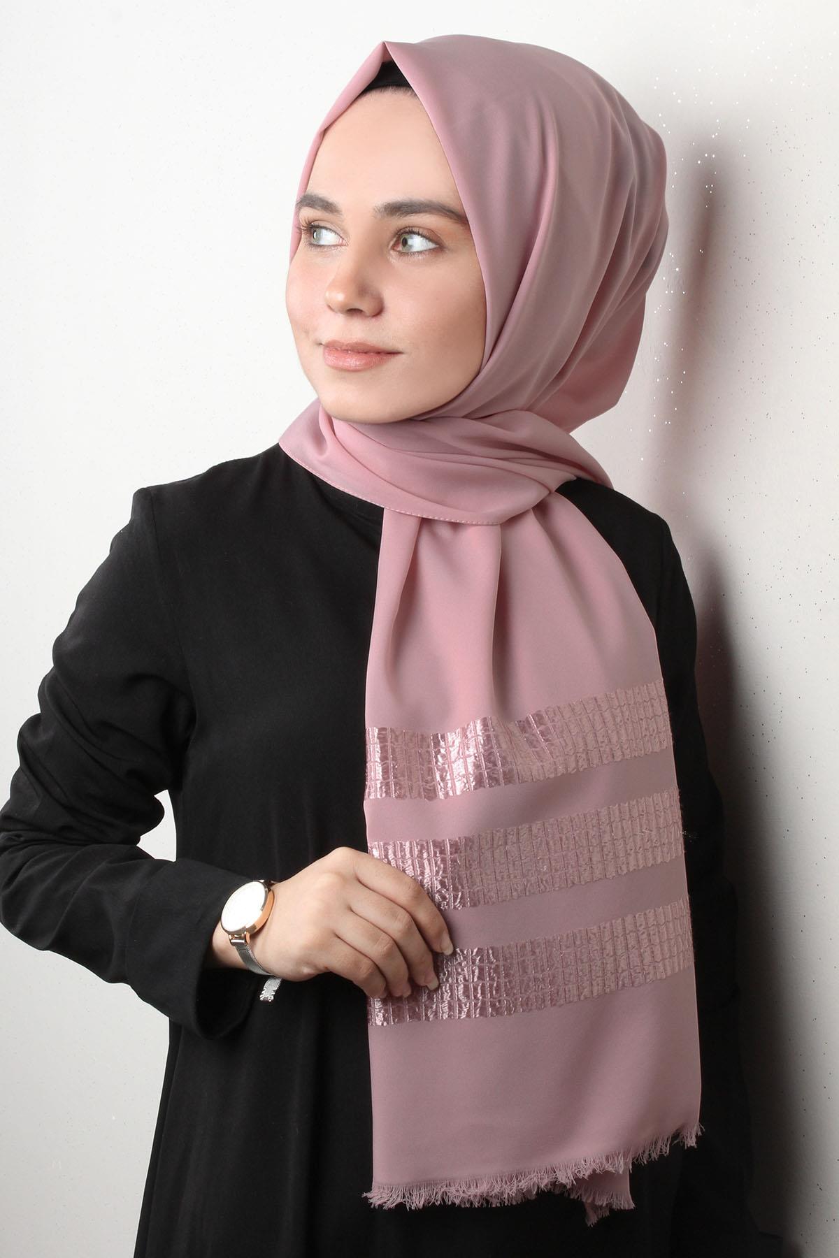 Florya Şal 2809-4 Pembe