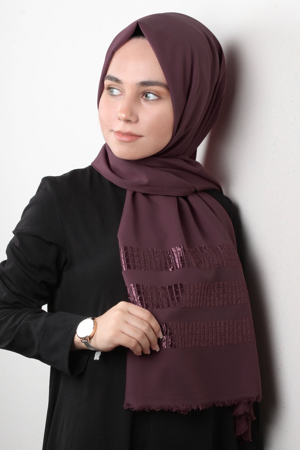 Florya Şal 2809-8 Gül Kurusu