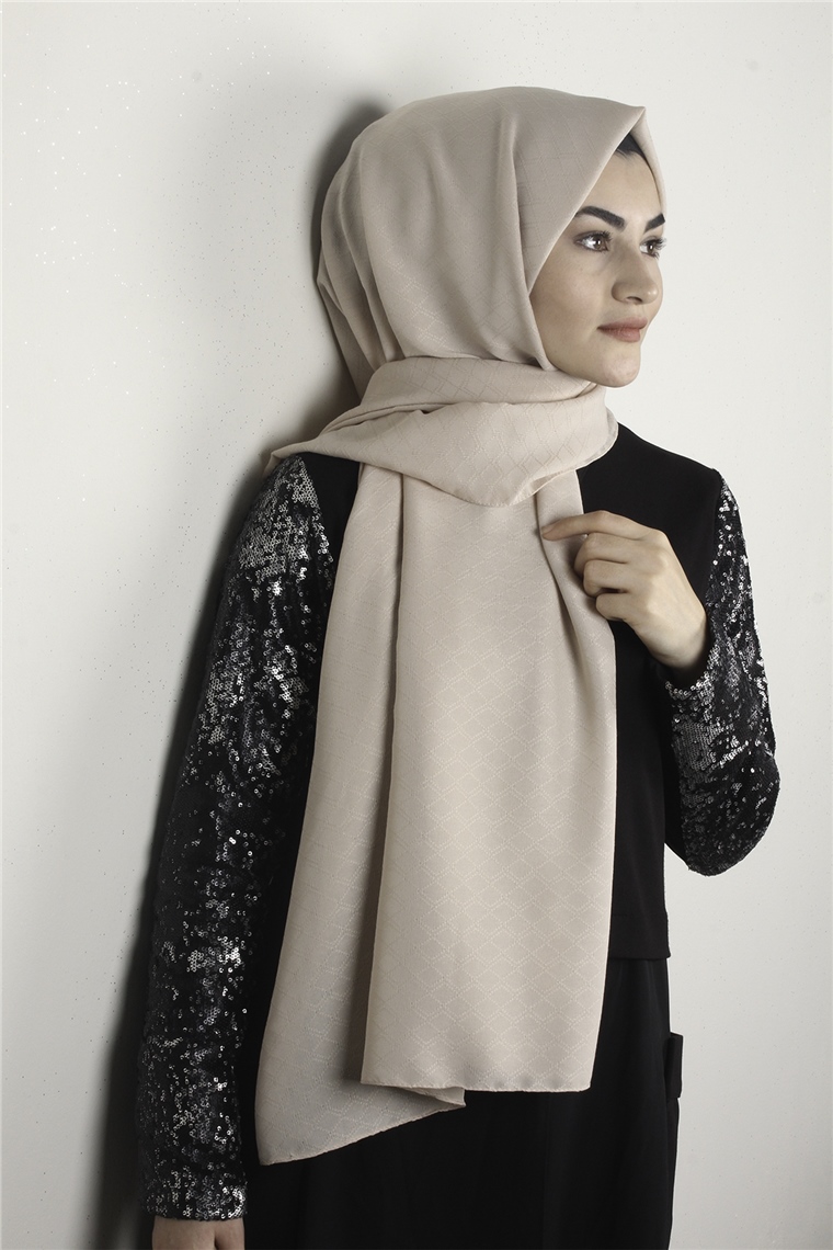 Fresh Coton Şal 1496-6 Taş