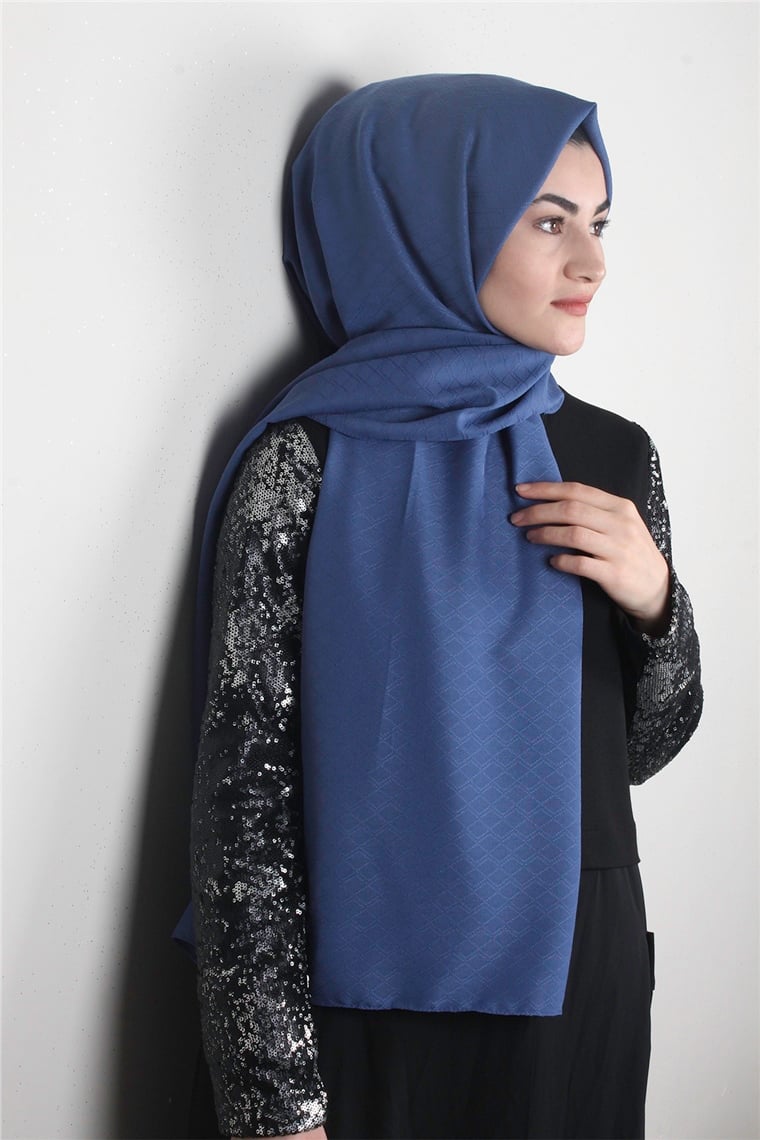 Fresh Coton Şal 1496-7 İndigo