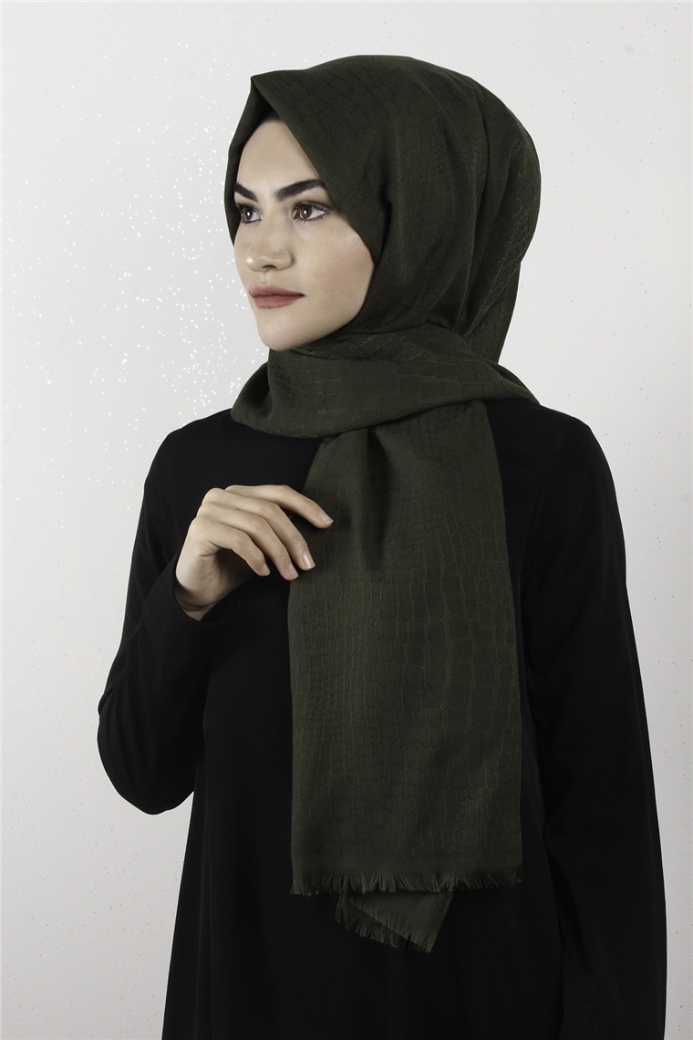 Fresh Coton Şal 1499-15 Haki