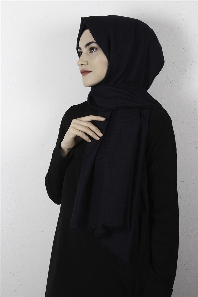 Fresh Coton Şal 1499-4 Lacivert