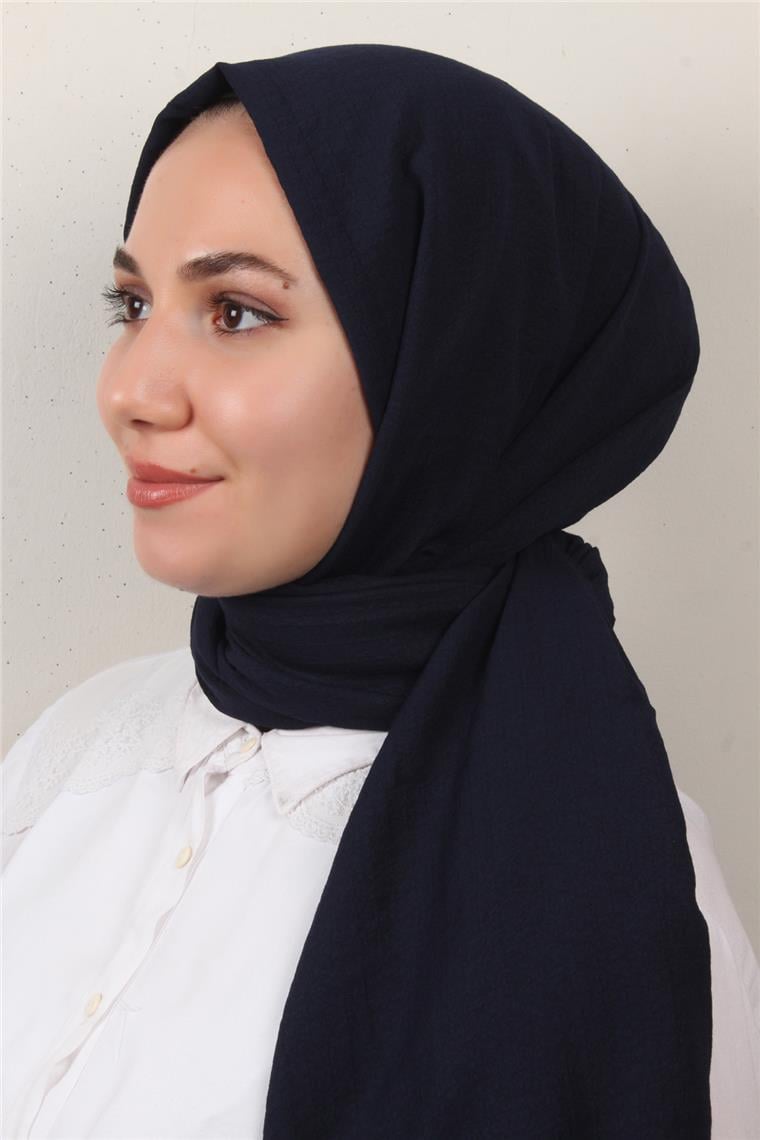 Fresh Pamuk Şal 1488-19 Lacivert