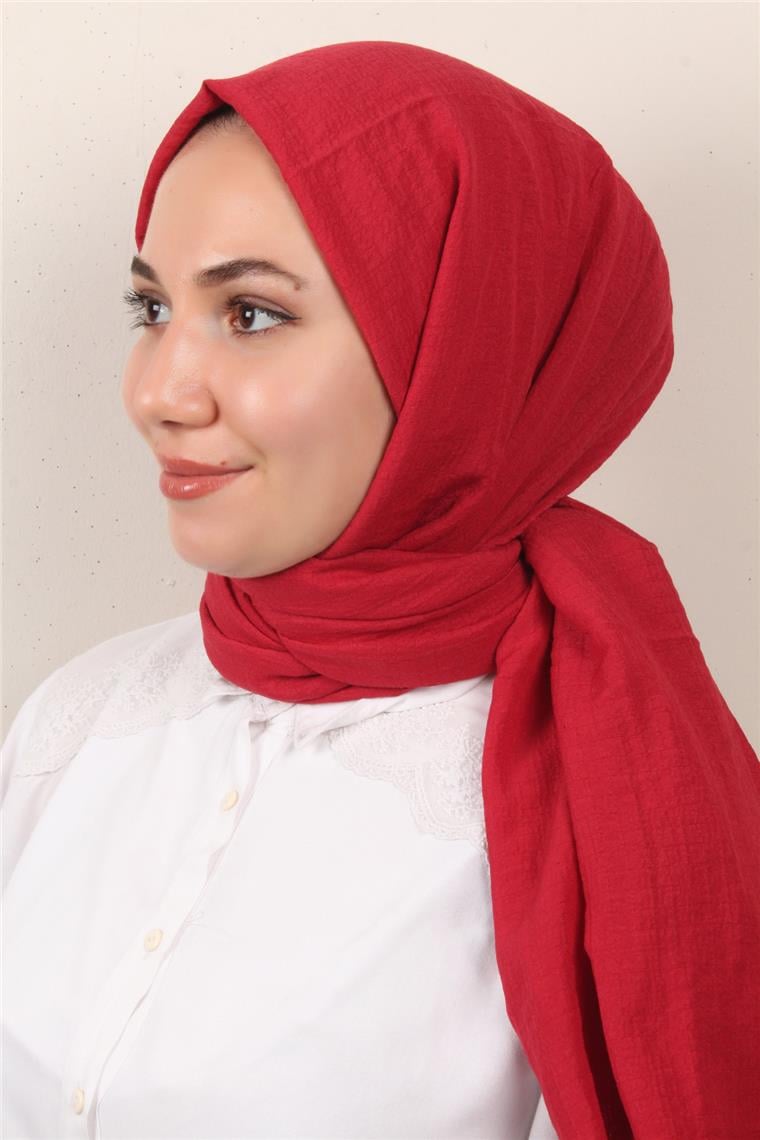 Fresh Pamuk Şal 1488-2 Kırmızı