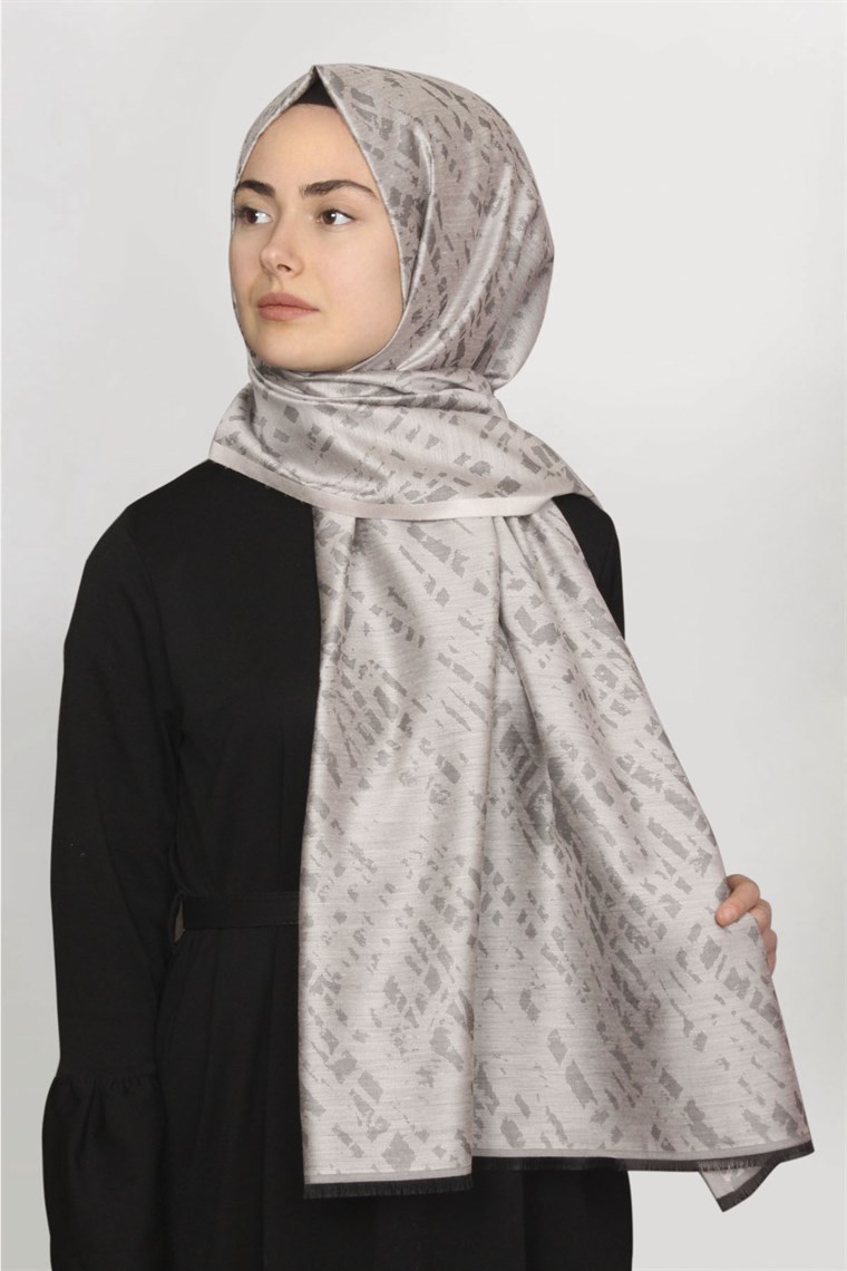 Frezya Şal 1641-1 Açık Gri