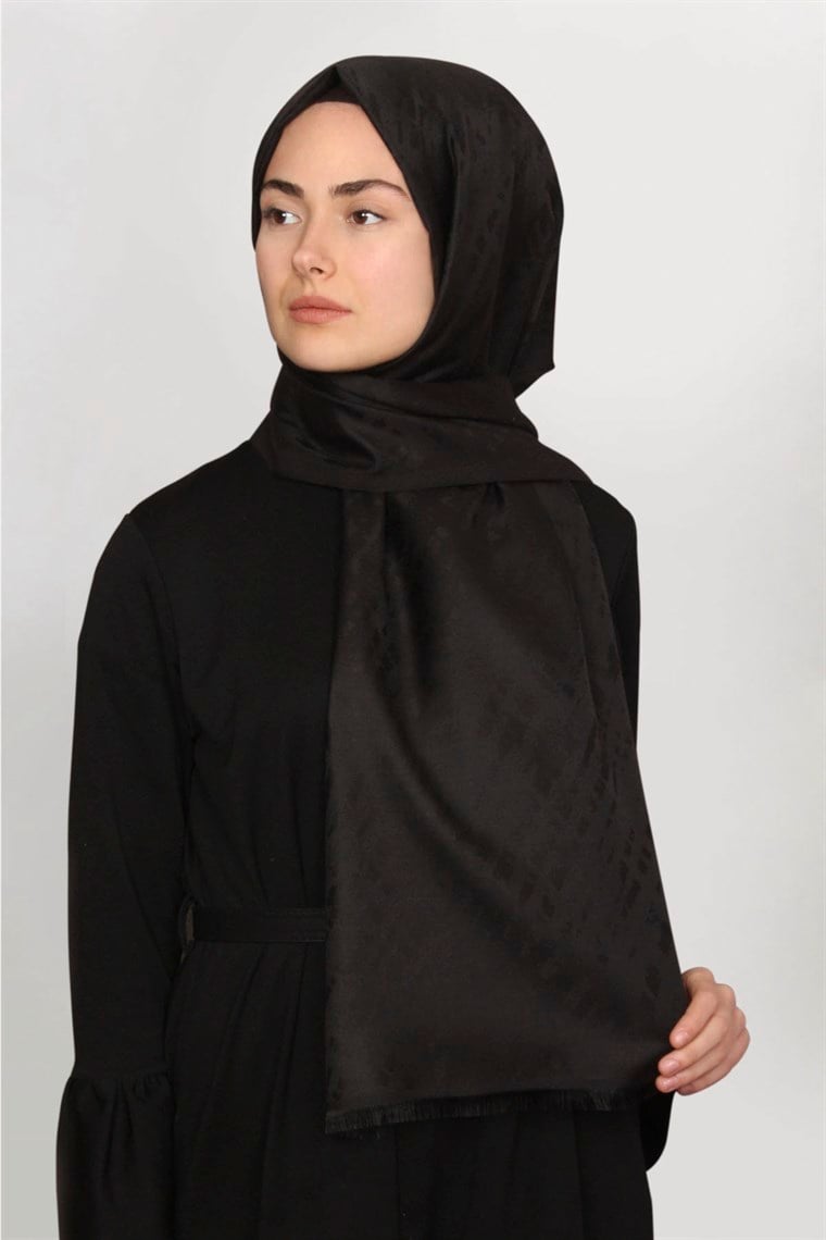 Frezya Şal 1641-10 Siyah