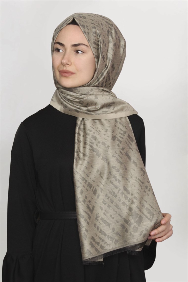 Frezya Şal 1641-13 Taş Rengi