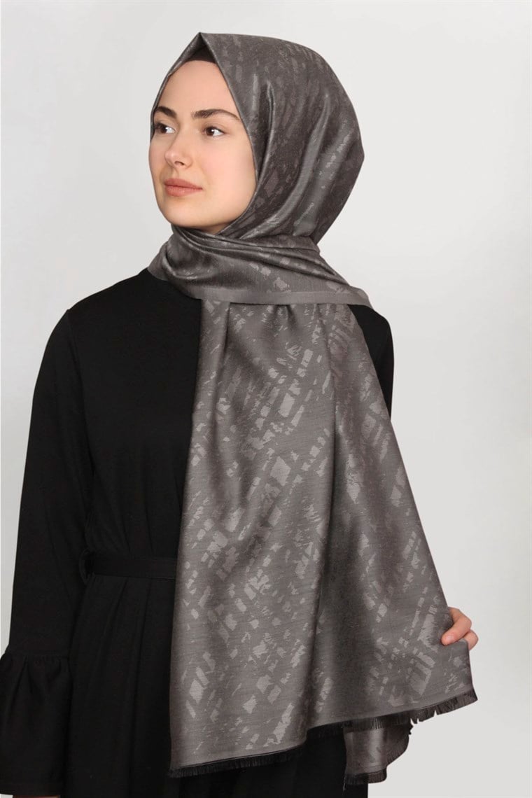 Frezya Şal 1641-14 Koyu Gri