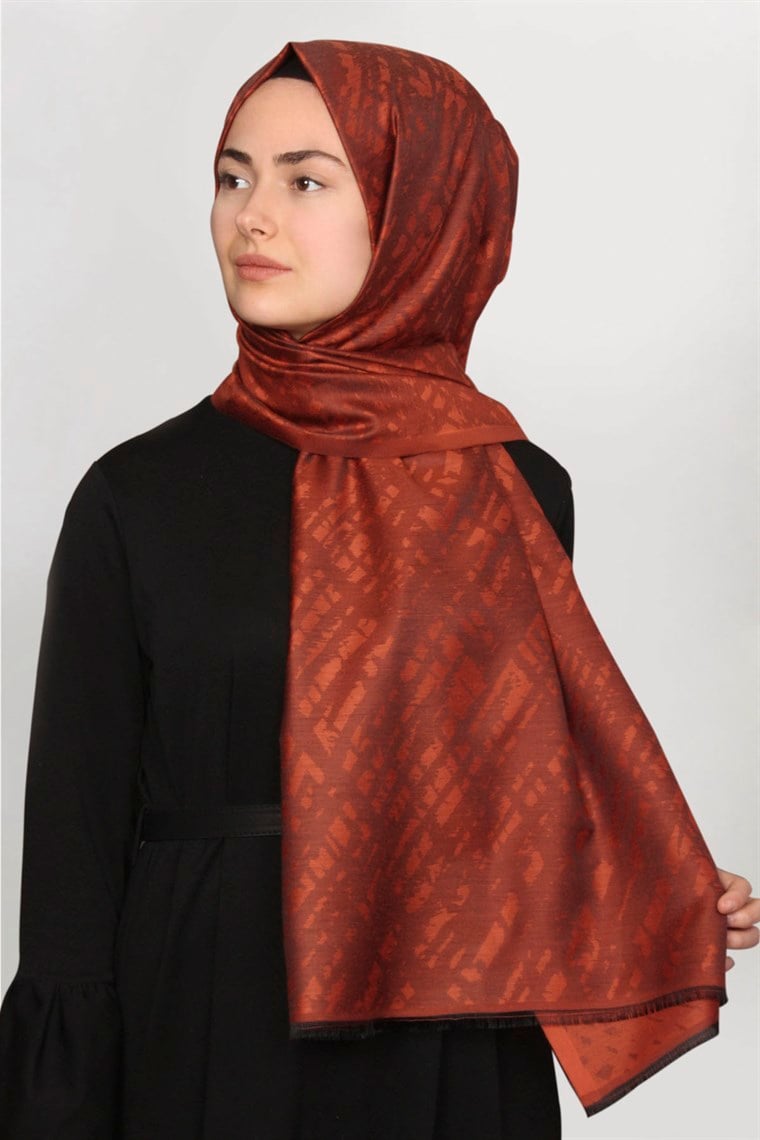 Frezya Şal 1641-4 Yanık Turuncu