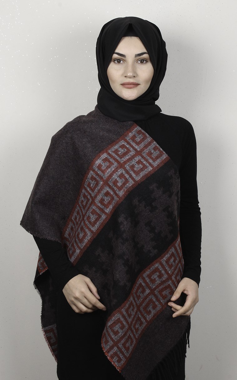 Geniş Omuz Şalı 5220-10