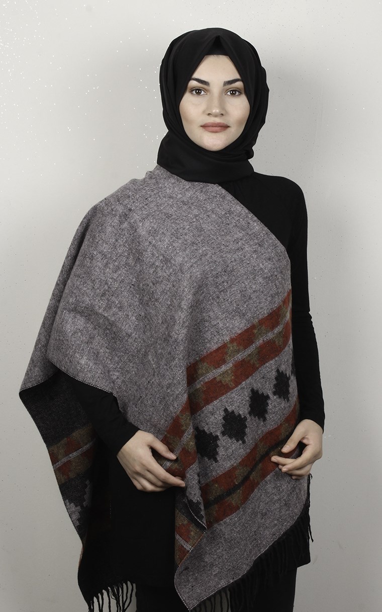 Geniş Omuz Şalı 5220-13