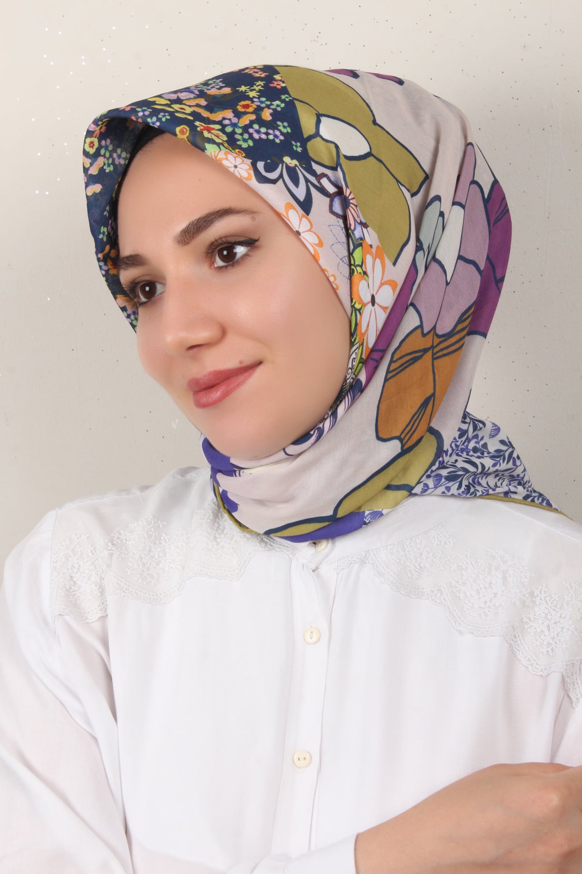 Gloria Eşarp 3083-10 Yağ Yeşili