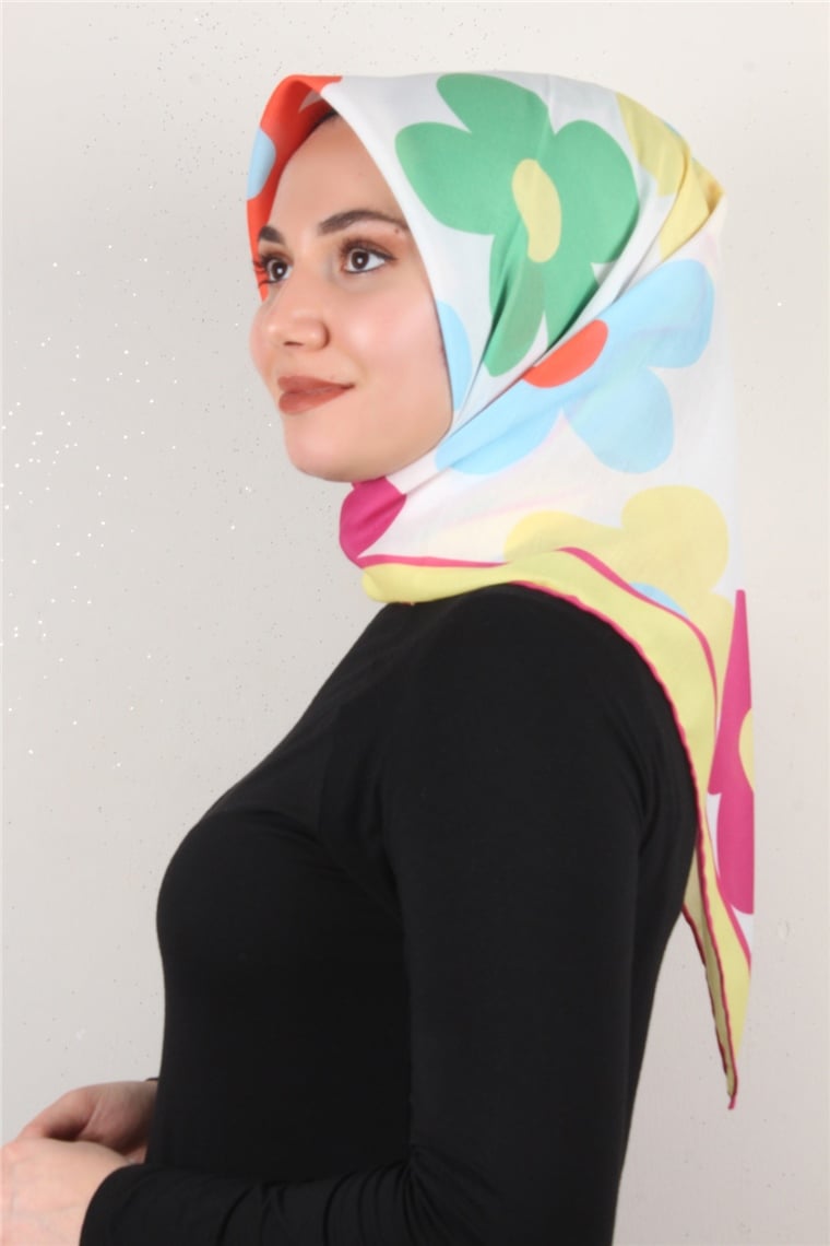 Gloria Eşarp 3086-15 Sarı-Pembe