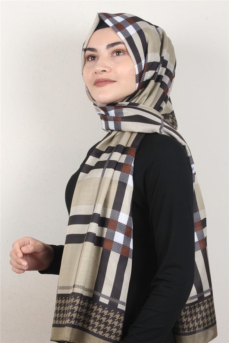 Gloria Soft Şal 2733-3 Sütlü Kahve