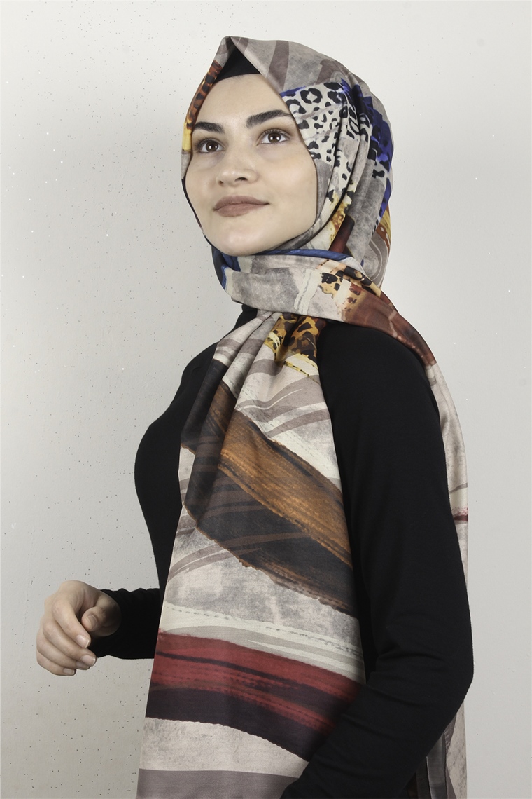 Gloria Soft Şal 2735-3 Miskli Kahve