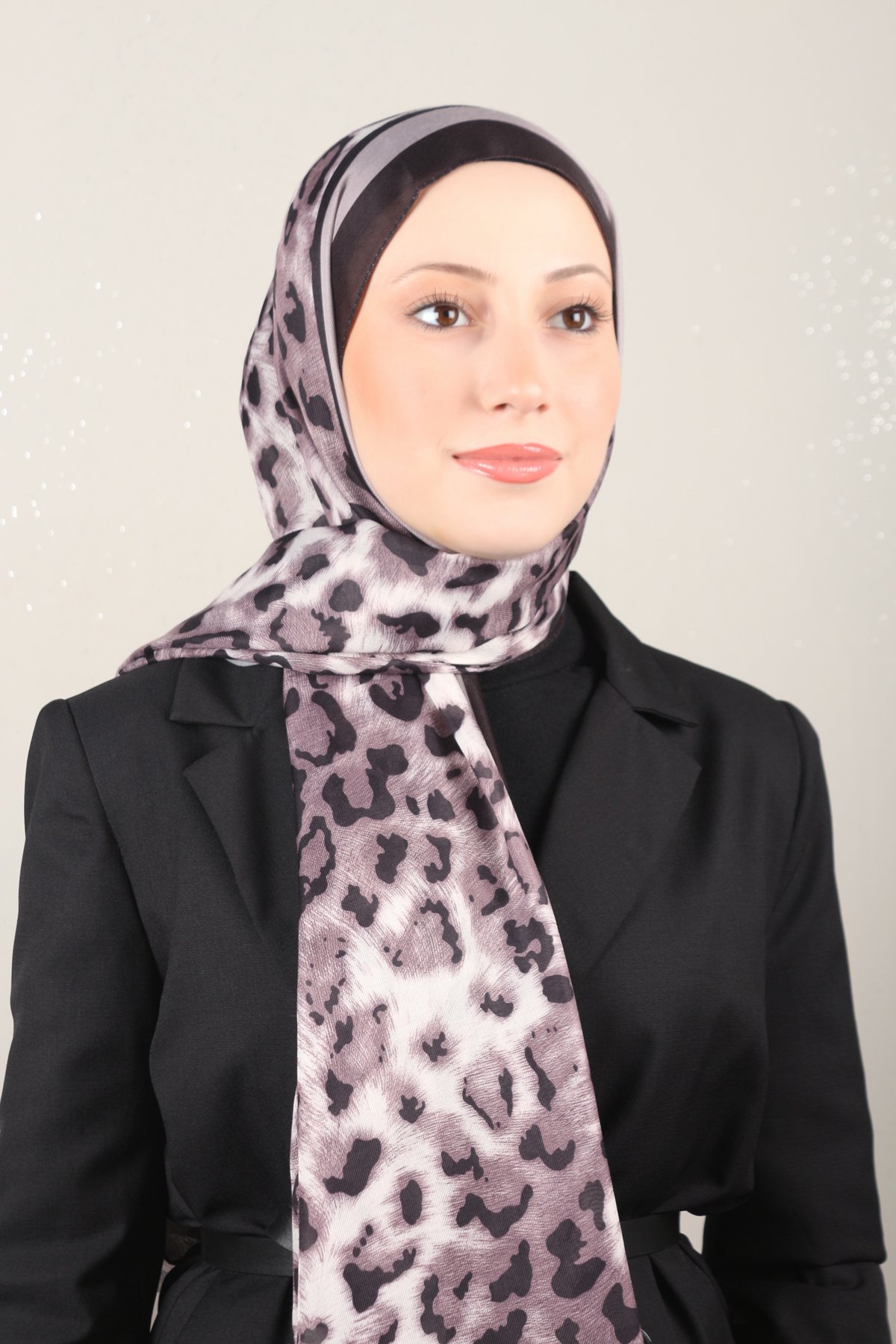 Gloria Soft Şal 4646-10 Siyah-Toprak 