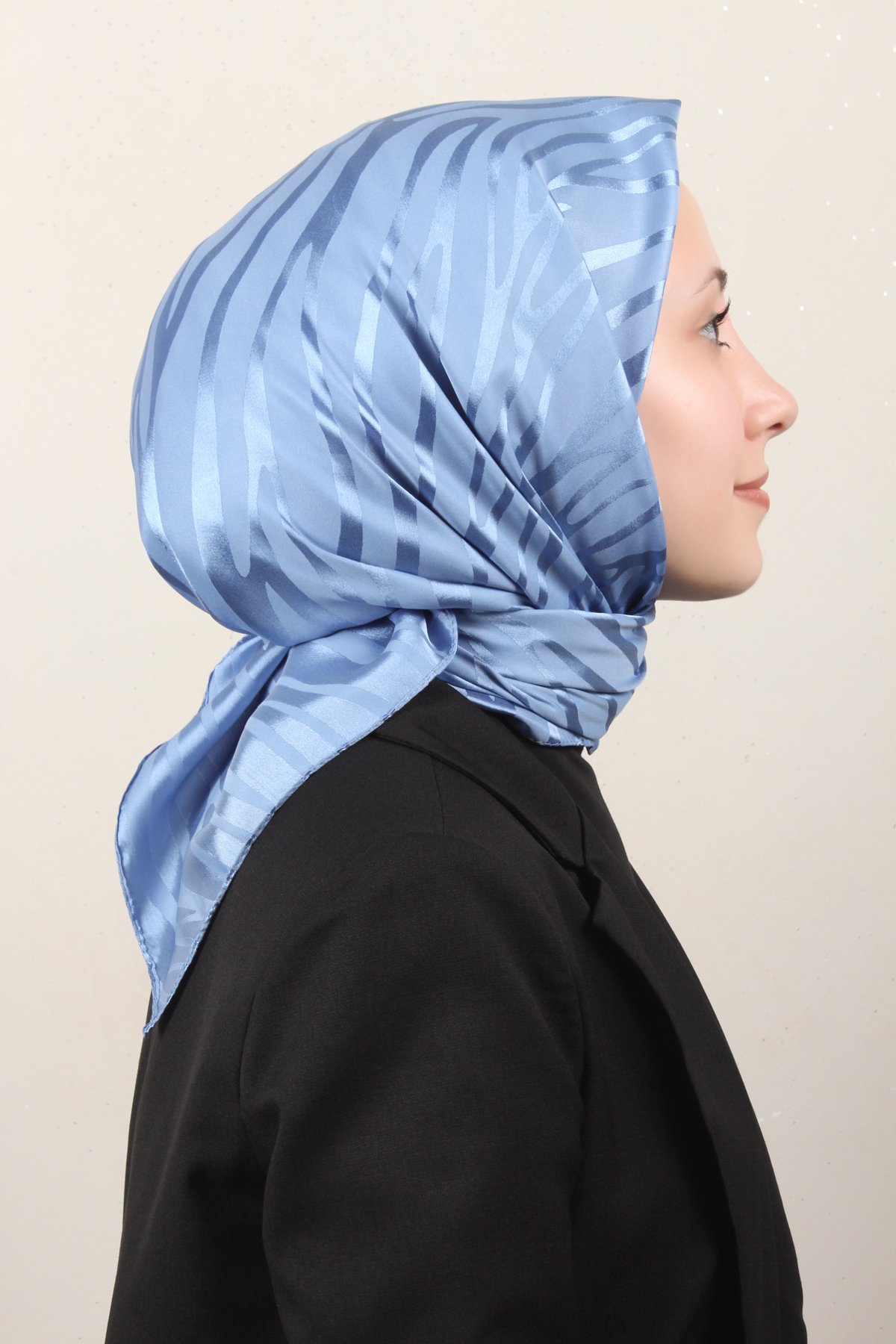 Golden Jakar Eşarp 4136-6 Açık Mavi