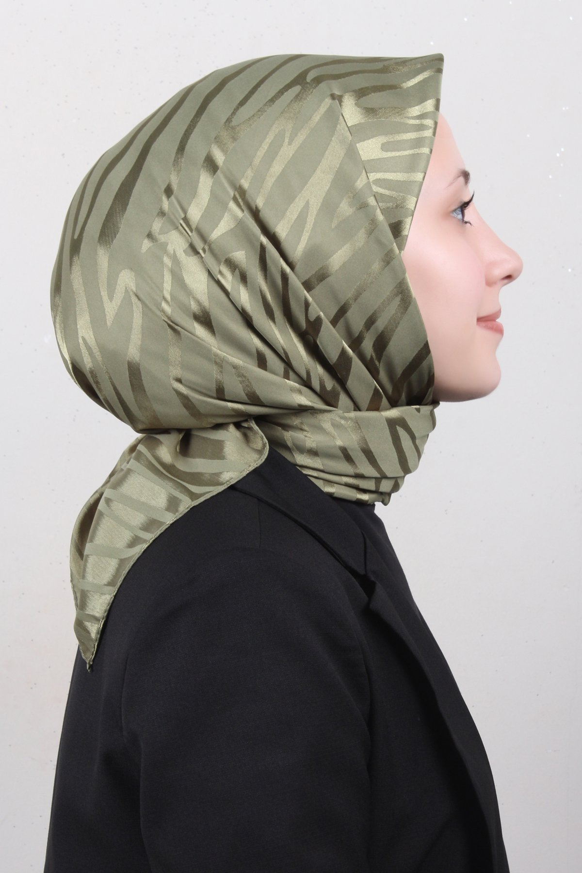 Golden Jakar Eşarp 4136-Haki