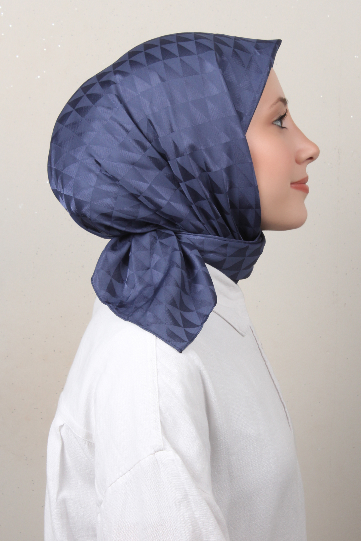 Golden Jakar Eşarp 4138-7 Kot Mavisi 
