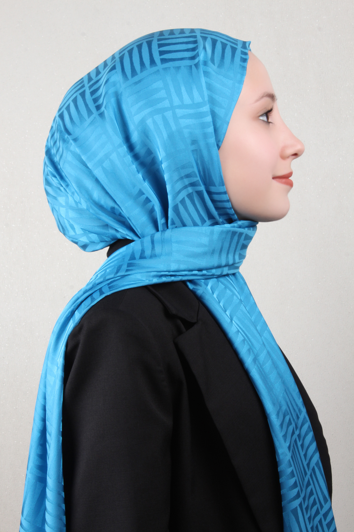 Golden Jakar Şal 4137-18 Gök Mavi