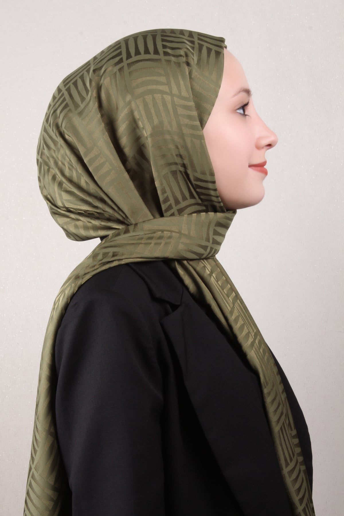 Golden Jakar Şal 4137-6 Haki