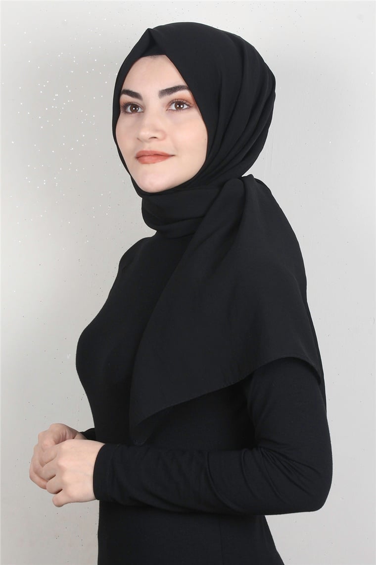 İnce Cazz Şal 1487-16 Siyah