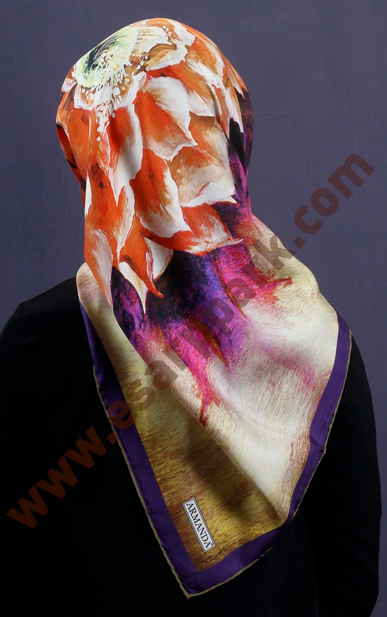 İndirimli İthal İpek Eşarp 13010-17