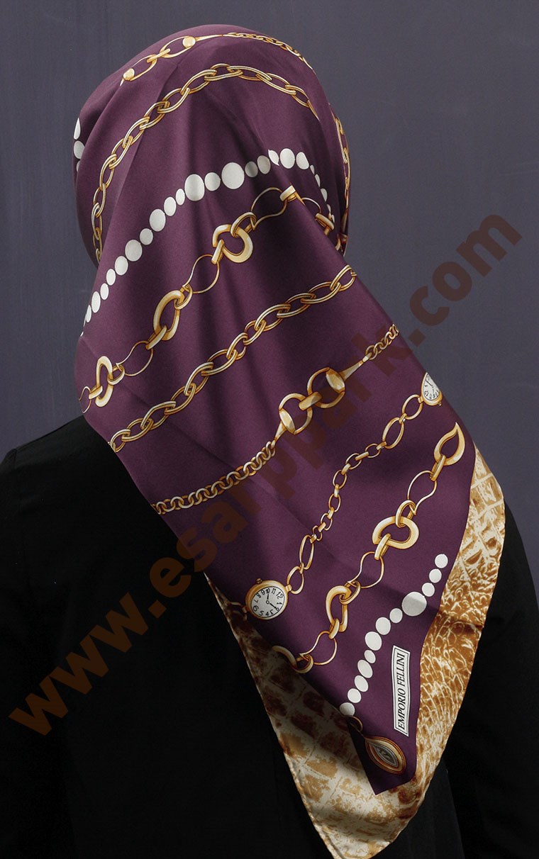 İndirimli İthal İpek Eşarp 13010-30