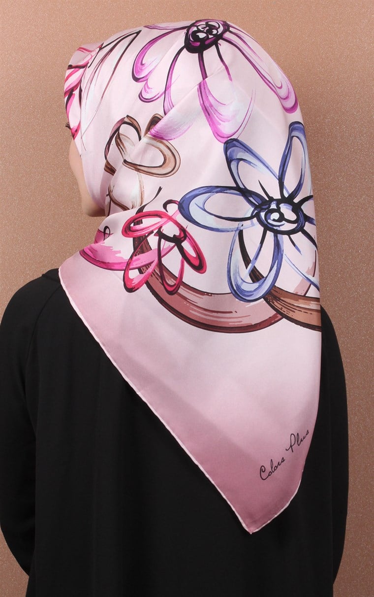 İndirimli İthal İpek Eşarp 13010-43