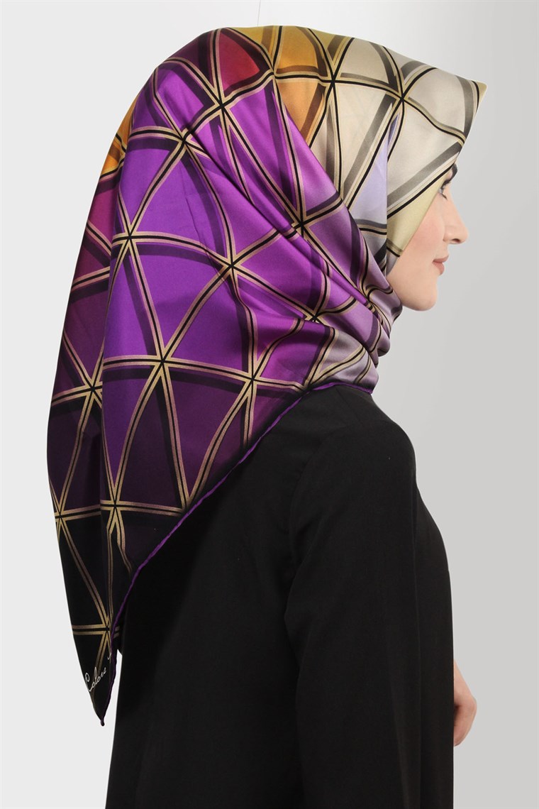 İndirimli İthal İpek Eşarp 13010-44