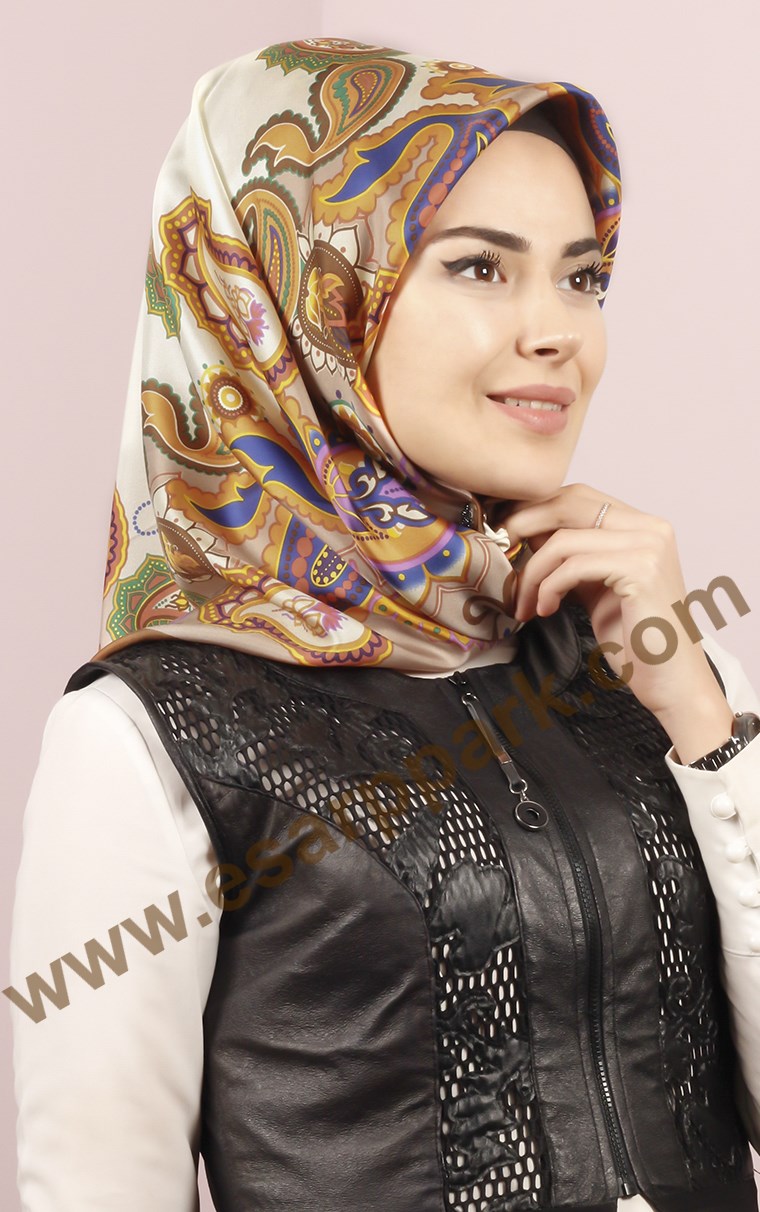 İndirimli İthal İpek Eşarp 13013-7