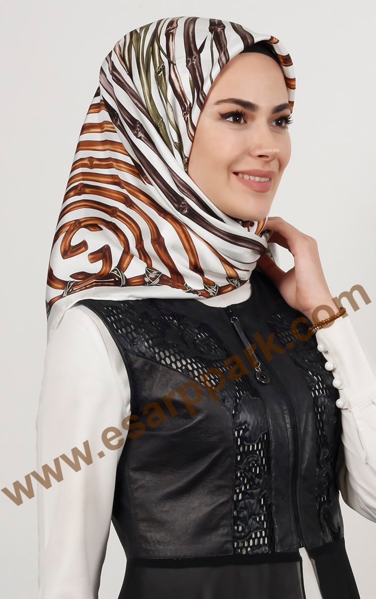 İndirimli İthal İpek Eşarp 13018-4