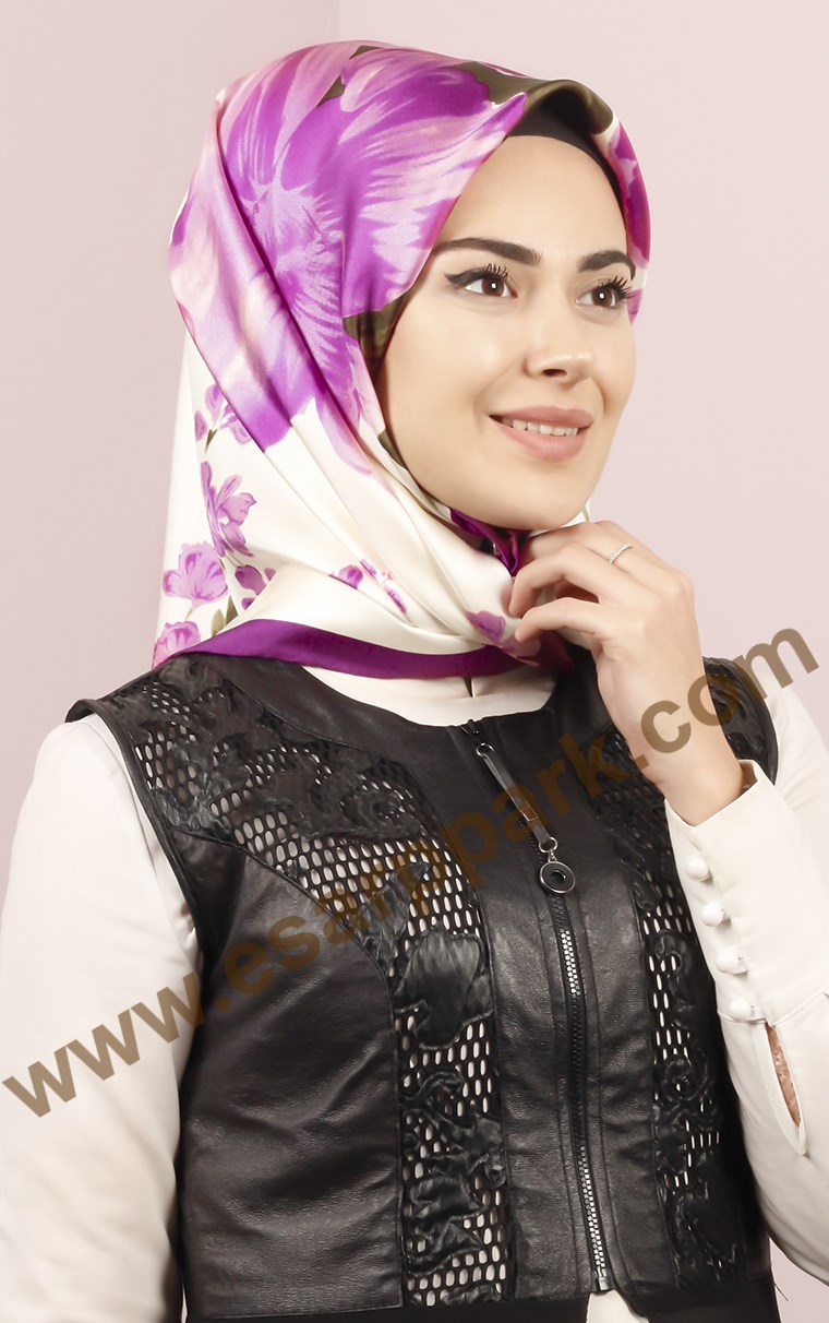İndirimli İthal İpek Eşarp 1302-1
