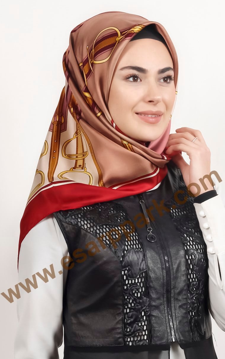 İndirimli İthal İpek Eşarp 1302-10