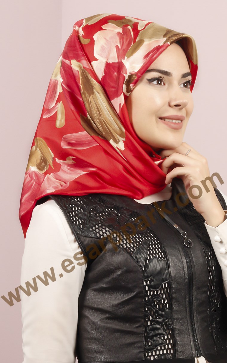 İndirimli İthal İpek Eşarp 1302-13