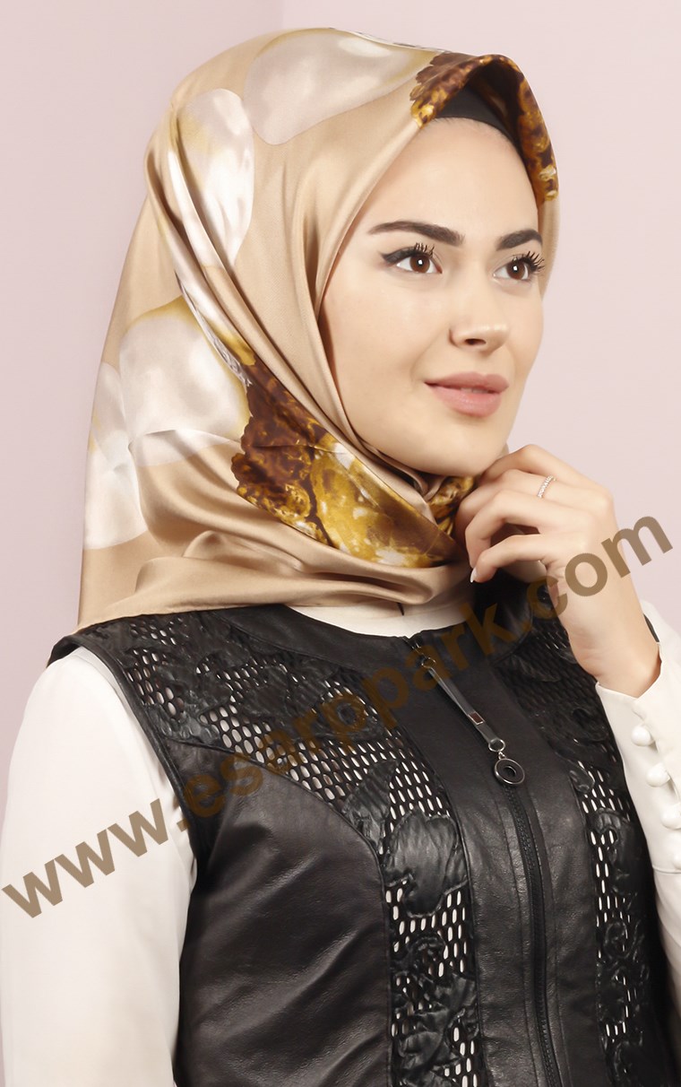 İndirimli İthal İpek Eşarp 1302-16