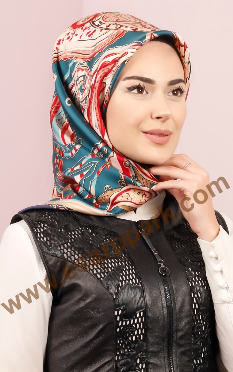 İndirimli İthal İpek Eşarp 1302-27