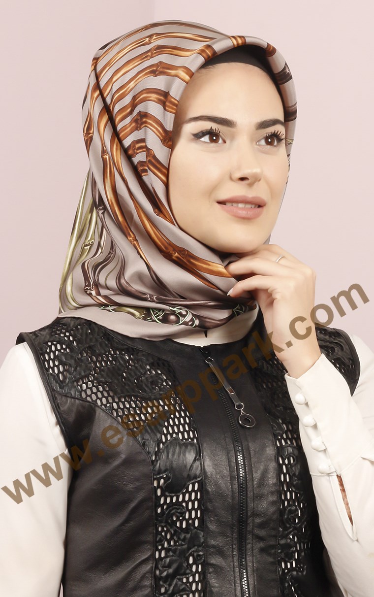 İndirimli İthal İpek Eşarp 1302-32