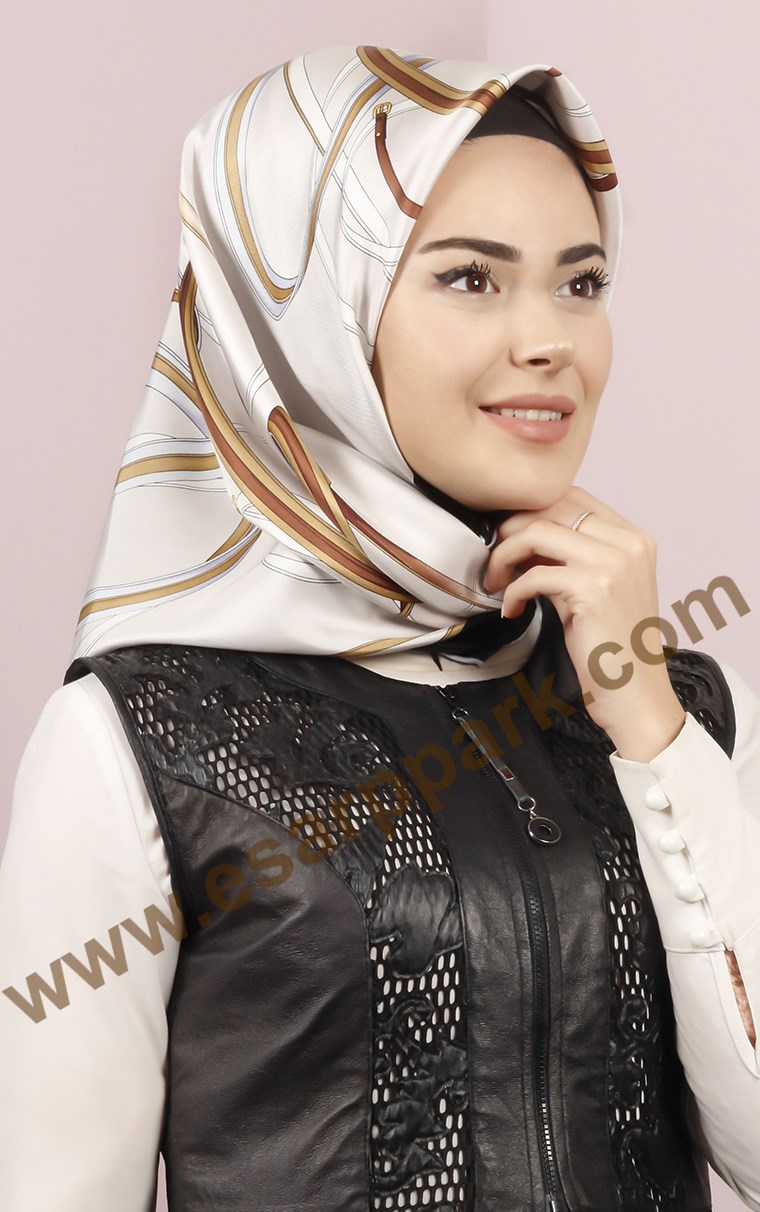 İndirimli İthal İpek Eşarp 1302-35