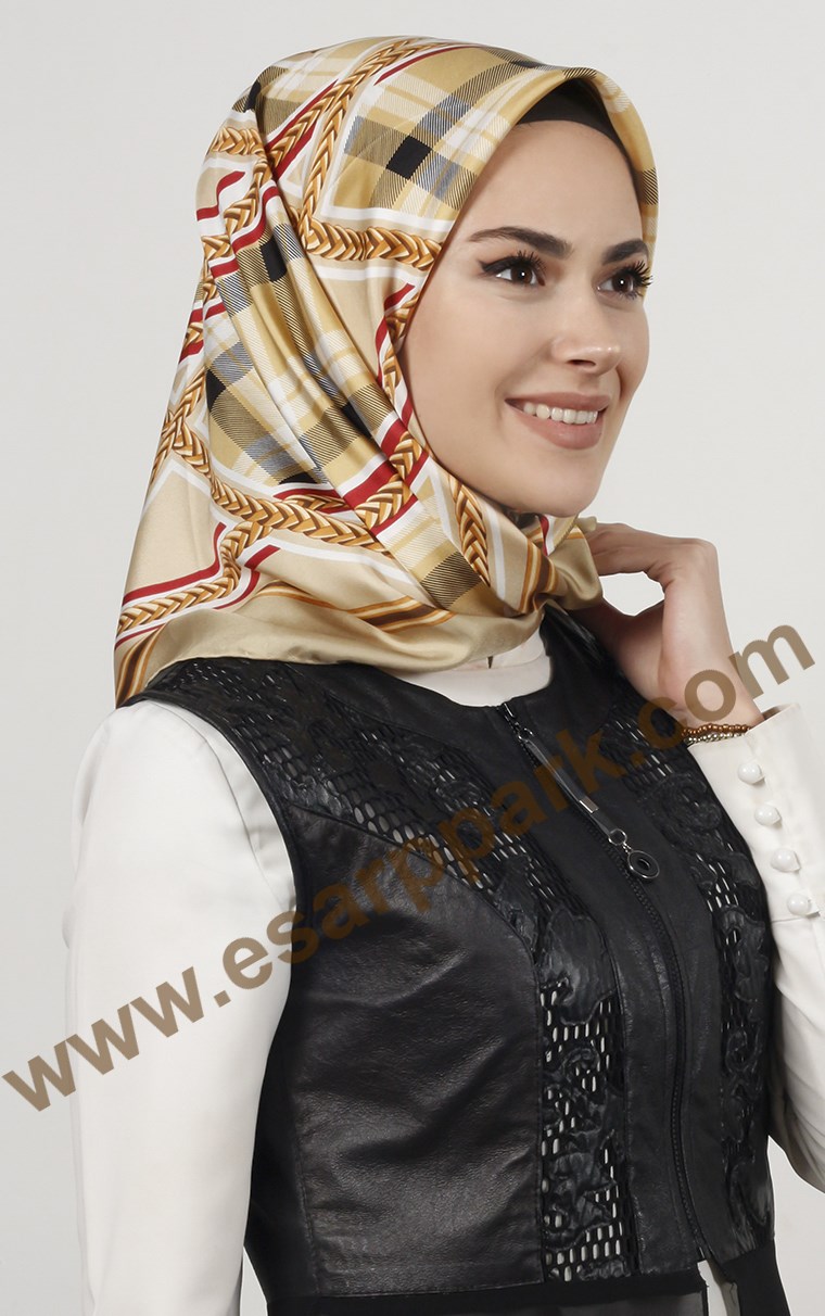 İndirimli İthal İpek Eşarp 13020-27