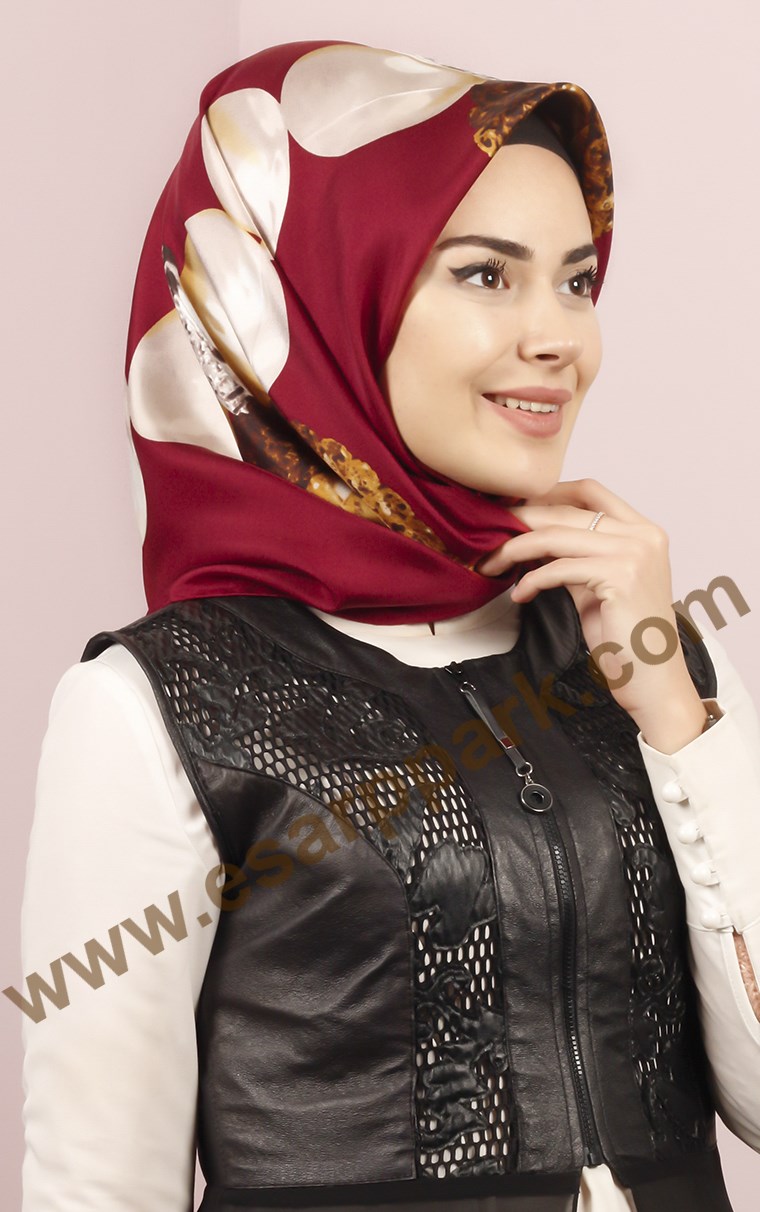 İndirimli İthal İpek Eşarp 1306-3