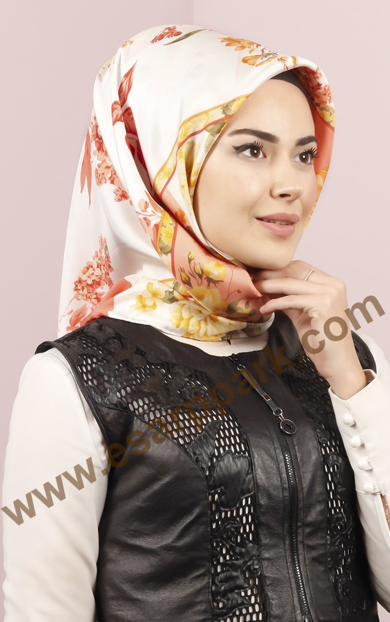 İndirimli İthal İpek Eşarp 1306-9