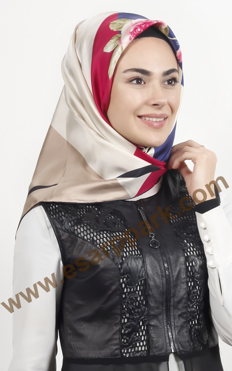İndirimli İthal İpek Eşarp 1561-3