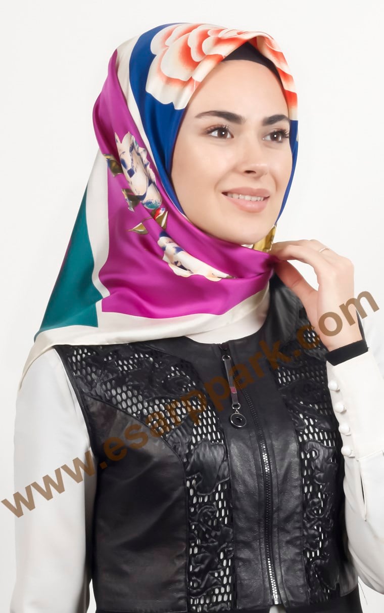 İndirimli İthal İpek Eşarp 1562-2