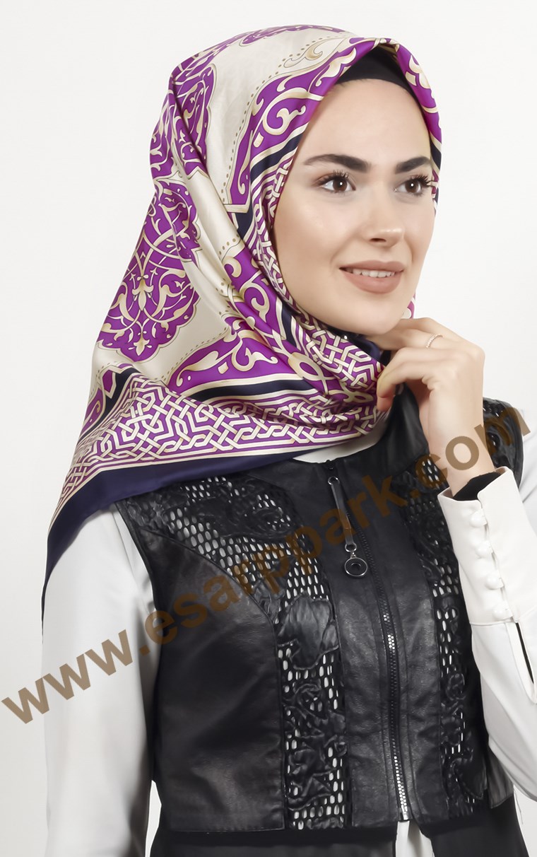 İndirimli İthal İpek Eşarp 1570-4