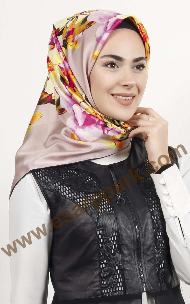 İndirimli İthal İpek Eşarp 1572-4