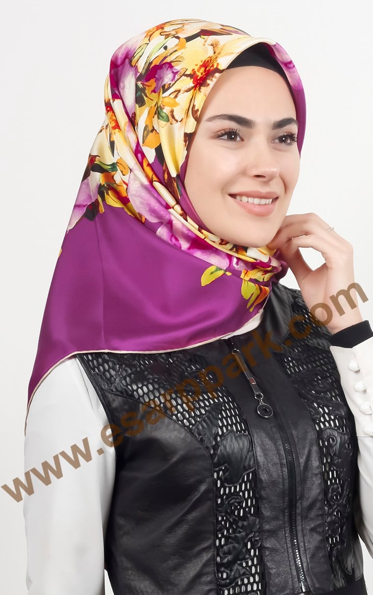 İndirimli İthal İpek Eşarp 1572-5