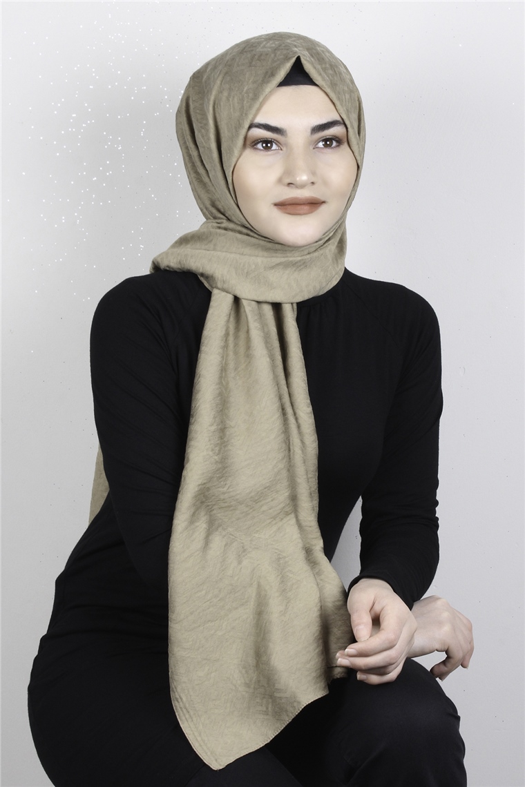 İpekli Lilyum Şal 2559-3 Bal Köpüğü