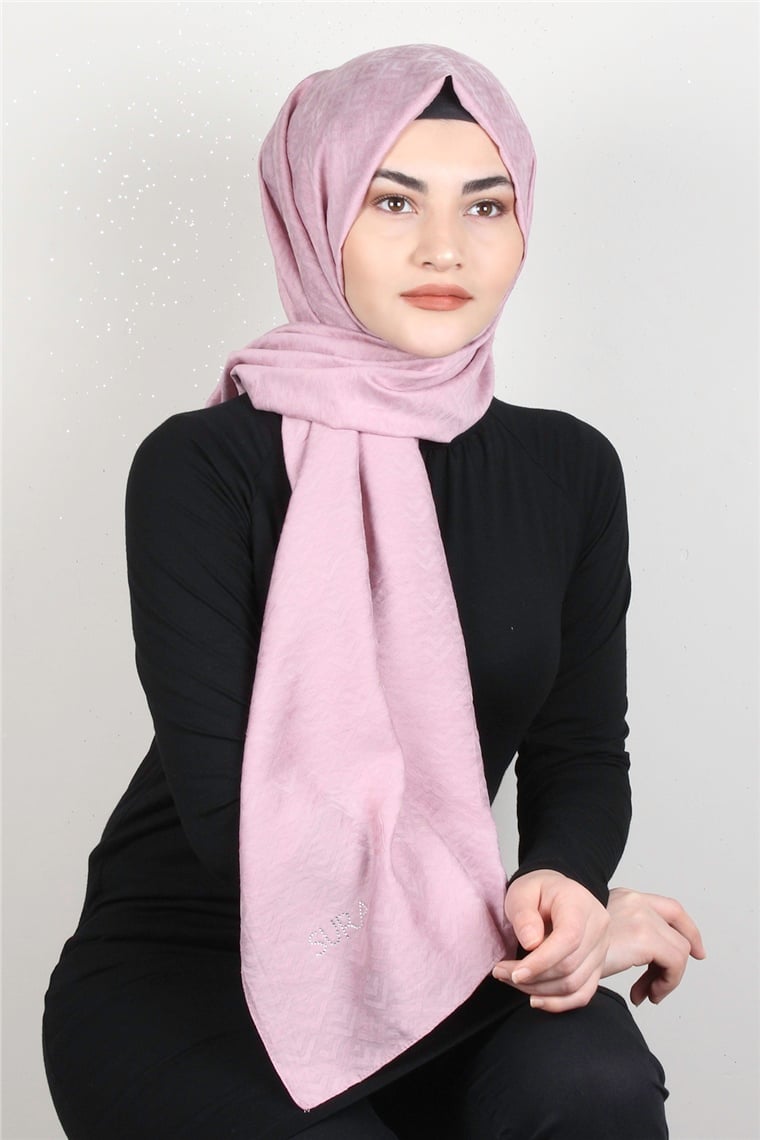 İpekli Lilyum Şal 2559-4 Pembe